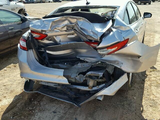 1FA6P0H78E5386139 - 2014 FORD FUSION SE SILVER photo 9