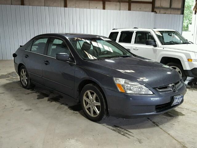 1HGCM66523A043102 - 2003 HONDA ACCORD EX BLUE photo 1