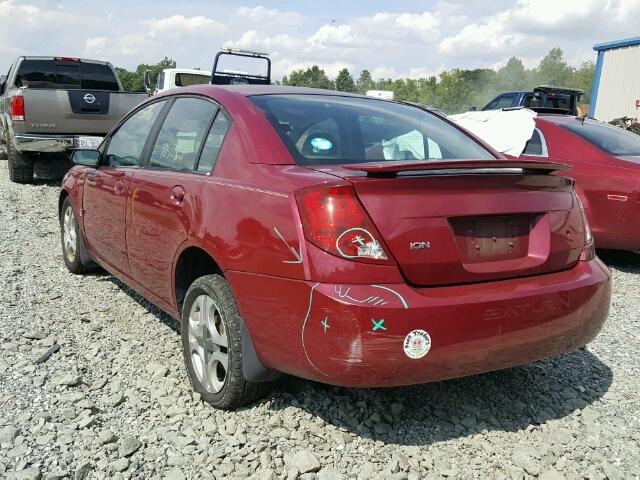 1G8AL52F74Z145803 - 2004 SATURN ION BURGUNDY photo 3