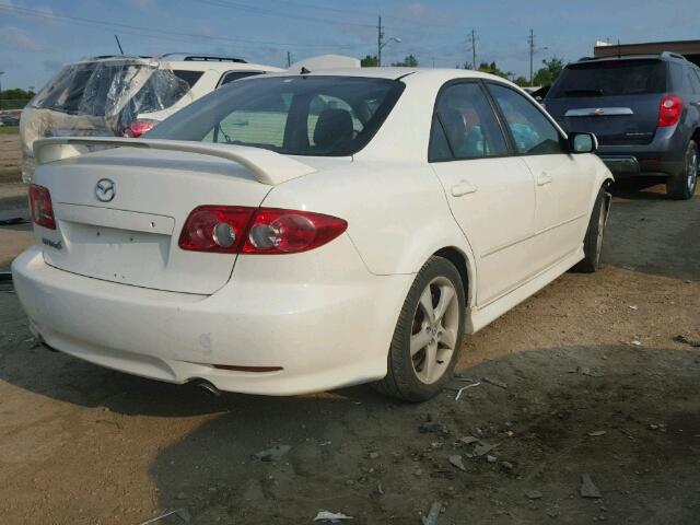 1YVFP80C345N11168 - 2004 MAZDA 6 I WHITE photo 4