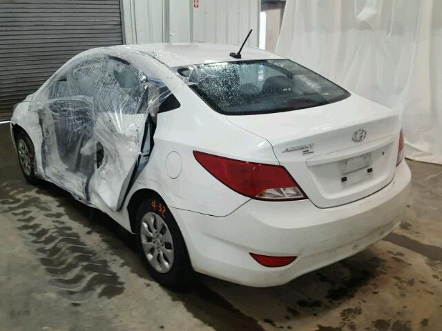 KMHCT4AE5FU899487 - 2015 HYUNDAI ACCENT GLS WHITE photo 3