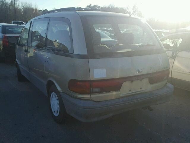 JT3AC11R5M0064303 - 1991 TOYOTA PREVIA BEIGE photo 3