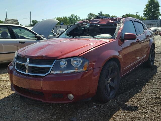 1B3LD76M08N630010 - 2008 DODGE AVENGER R/ RED photo 2