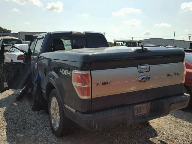 1FTFW1ET7CFA57928 - 2012 FORD F150 SUPER BLACK photo 3