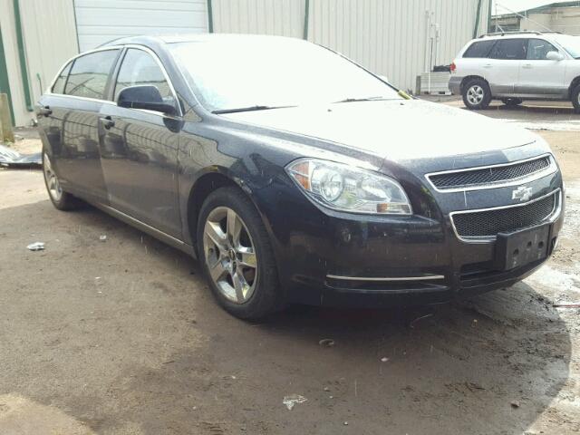 1G1ZC5E05AF210122 - 2010 CHEVROLET MALIBU BLACK photo 1