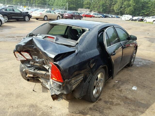 1G1ZC5E05AF210122 - 2010 CHEVROLET MALIBU BLACK photo 4