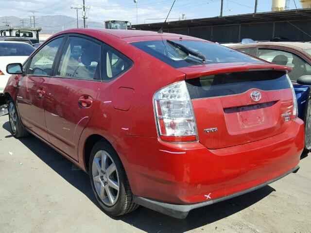 JTDKB20U897869144 - 2009 TOYOTA PRIUS RED photo 3