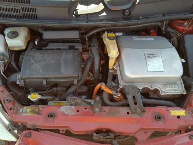 JTDKB20U897869144 - 2009 TOYOTA PRIUS 红色 照片 7