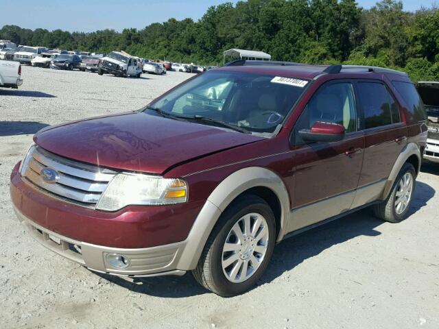 1FMDK07W58GA26968 - 2008 FORD TAURUS X MAROON photo 2