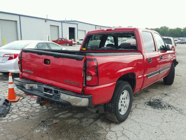 2GCEK13Z771114723 - 2007 CHEVROLET SILVERADO RED photo 4