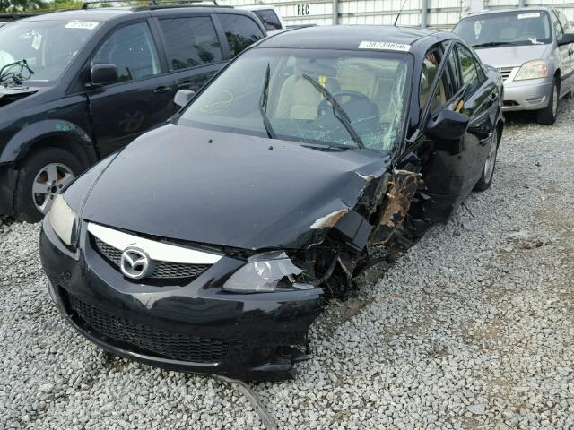 1YVHP80D265M08361 - 2006 MAZDA 6 S BLACK photo 2