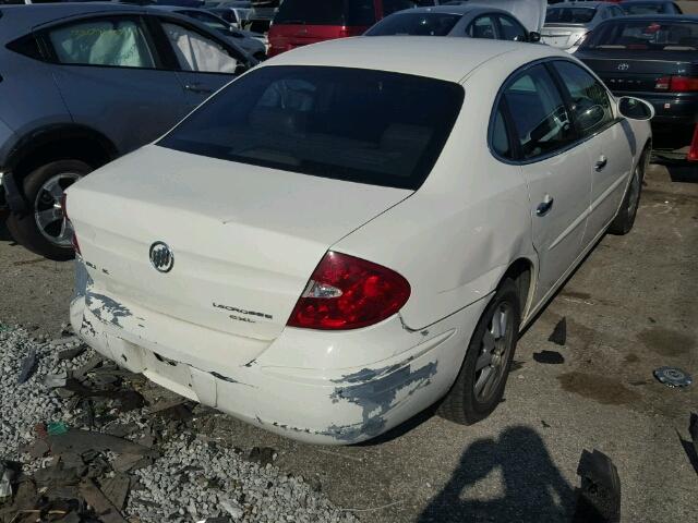 2G4WD562051304506 - 2005 BUICK LACROSSE C WHITE photo 4