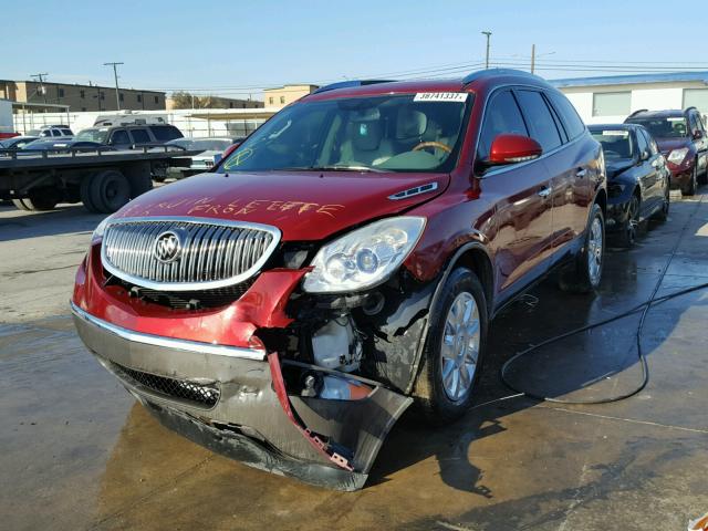 5GAKVBED1BJ271925 - 2011 BUICK ENCLAVE CX RED photo 2
