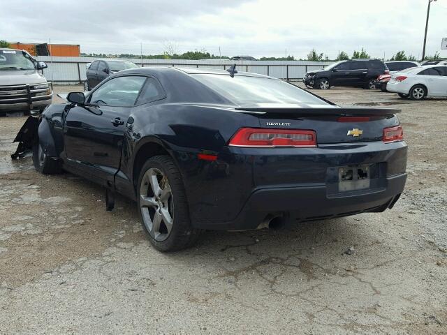 2G1FT1EW3E9308340 - 2014 CHEVROLET CAMARO 2SS BLUE photo 3