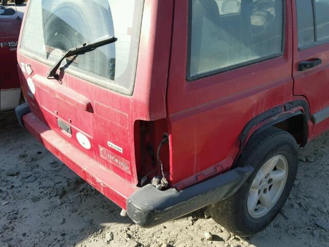 1J4FT48S71L525842 - 2001 JEEP CHEROKEE S RED photo 9