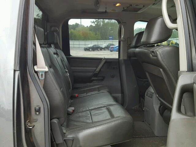 1N6BA07B25N528000 - 2005 NISSAN TITAN XE GRAY photo 6