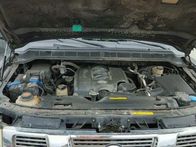 1N6BA07B25N528000 - 2005 NISSAN TITAN XE GRAY photo 7