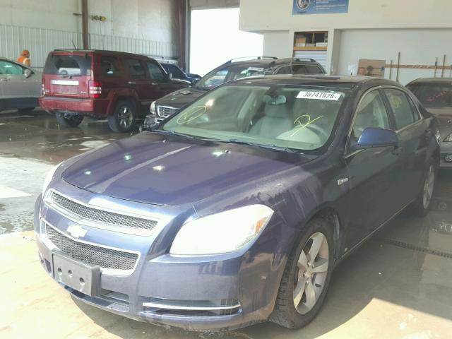 1G1ZF57569F224297 - 2009 CHEVROLET MALIBU HYB ლურჯი ფოტო 2