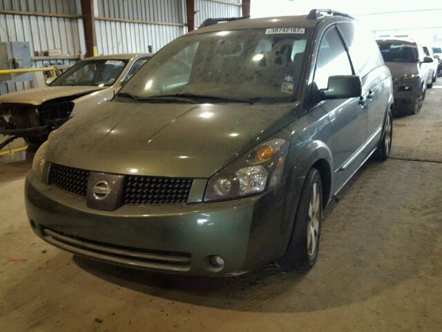 5N1BV28U84N301164 - 2004 NISSAN QUEST S GREEN photo 2