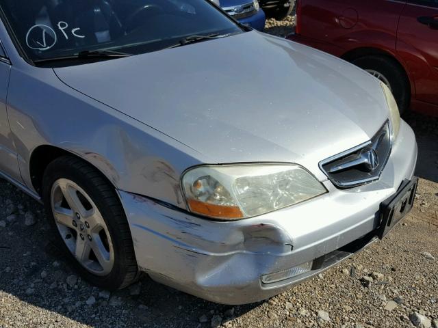 19UYA42652A004407 - 2002 ACURA 3.2CL TYPE SILVER photo 9