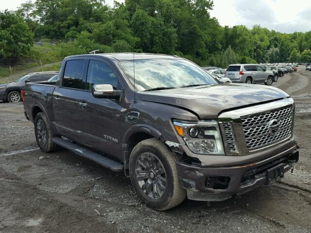 1N6AA1E63HN519186 - 2017 NISSAN TITAN SV BROWN photo 1