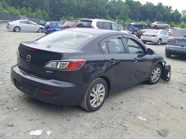 JM1BL1V81C1697956 - 2012 MAZDA 3 I BLACK photo 4