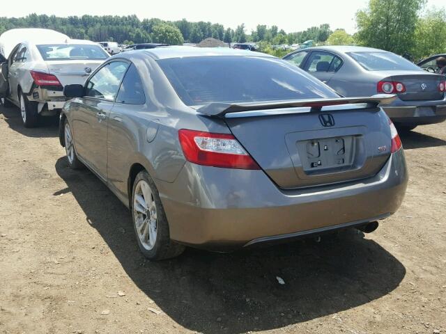 2HGFG21576H708568 - 2006 HONDA CIVIC SI GRAY photo 3