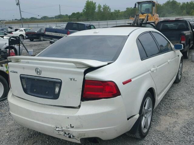 19UUA66295A029591 - 2005 ACURA TL WHITE photo 4