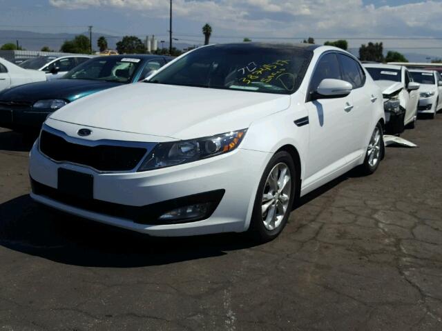 5XXGN4A78DG159632 - 2013 KIA OPTIMA EX WHITE photo 2