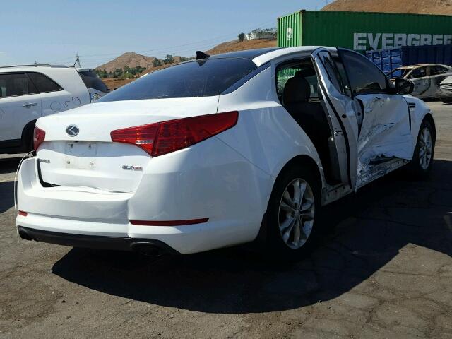 5XXGN4A78DG159632 - 2013 KIA OPTIMA EX WHITE photo 4