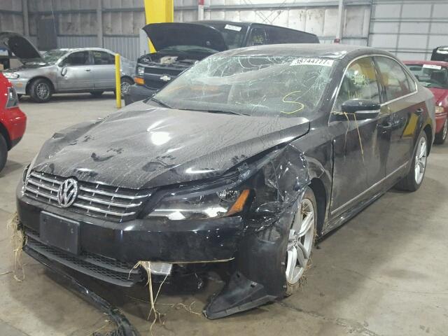 1VWCT7A38EC015838 - 2014 VOLKSWAGEN PASSAT SEL BLACK photo 2