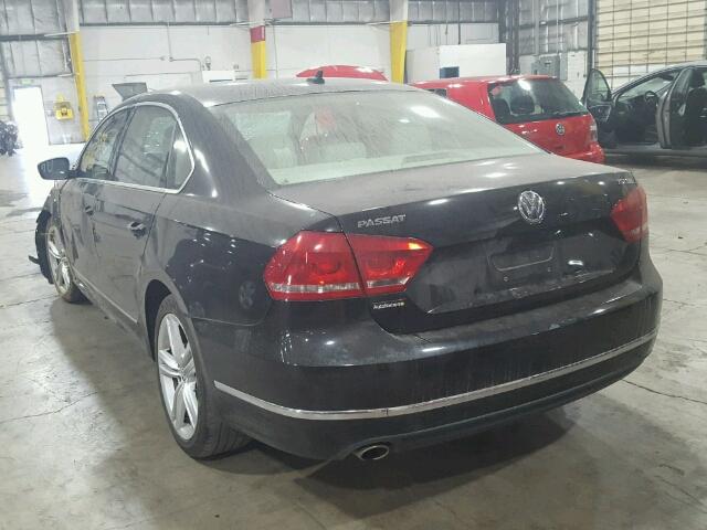 1VWCT7A38EC015838 - 2014 VOLKSWAGEN PASSAT SEL BLACK photo 3