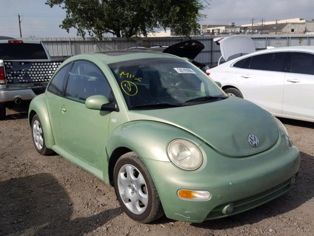 3VWCK21CX1M428410 - 2001 VOLKSWAGEN NEW BEETLE 绿色 照片 1