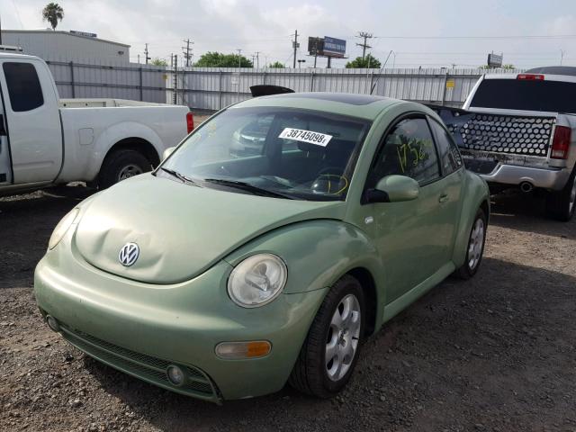 3VWCK21CX1M428410 - 2001 VOLKSWAGEN NEW BEETLE 绿色 照片 2