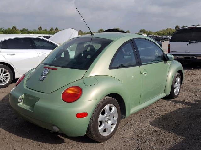 3VWCK21CX1M428410 - 2001 VOLKSWAGEN NEW BEETLE 绿色 照片 4