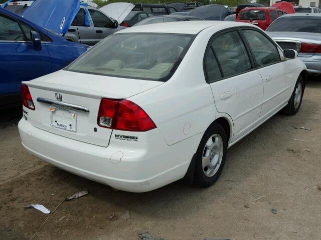 JHMES96633S022890 - 2003 HONDA CIVIC WHITE photo 4