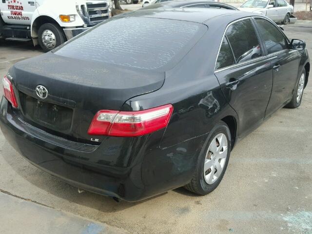 4T1BE46K27U172958 - 2007 TOYOTA CAMRY CE/L BLACK photo 4