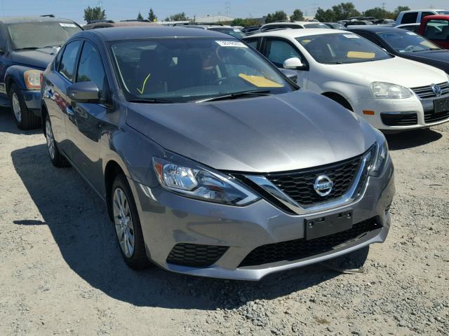 3N1AB7AP2HY237743 - 2017 NISSAN SENTRA S GRAY photo 1