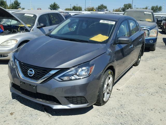 3N1AB7AP2HY237743 - 2017 NISSAN SENTRA S GRAY photo 2