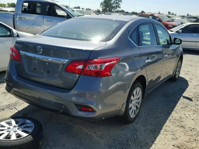 3N1AB7AP2HY237743 - 2017 NISSAN SENTRA S GRAY photo 4