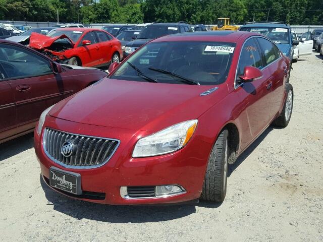 2G4GS5EV4C9214585 - 2012 BUICK REGAL PREM RED photo 2