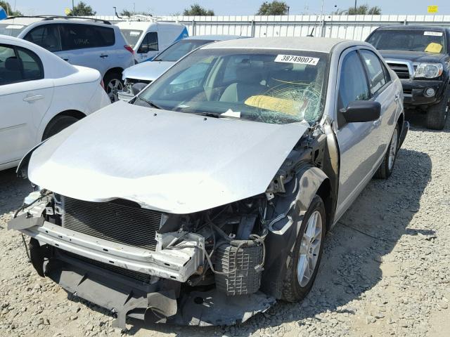 3FAHP0GA8CR354842 - 2012 FORD FUSION S SILVER photo 2