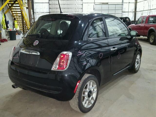 3C3CFFAR1DT526405 - 2013 FIAT 500 POP BLACK photo 4