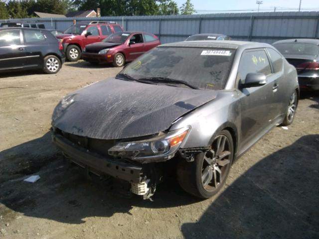 JTKJF5C73E3085665 - 2014 TOYOTA SCION TC 灰色 照片 2