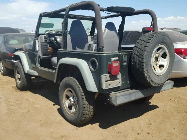 1J4FY29P0VP432823 - 1997 JEEP WRANGLER / GREEN photo 3