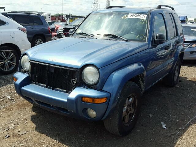 1J4GL58K83W538837 - 2003 JEEP LIBERTY BLUE photo 2