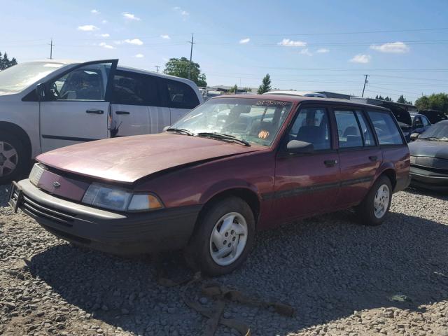 1G1JC8449P7277604 - 1993 CHEVROLET CAVALIER V RED photo 2