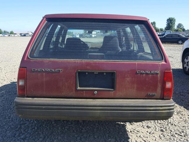 1G1JC8449P7277604 - 1993 CHEVROLET CAVALIER V RED photo 9