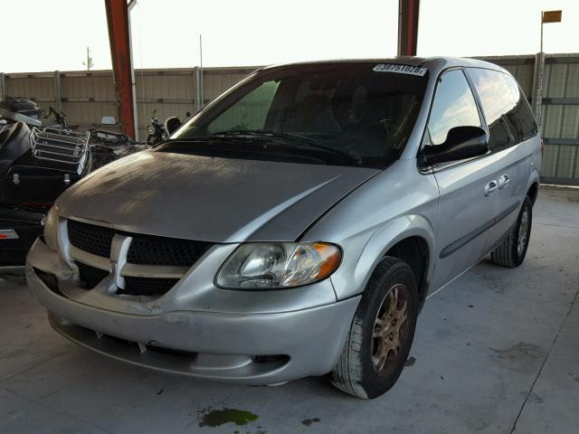 1D4GP45R54B557041 - 2004 DODGE CARAVAN SX GRAY photo 2