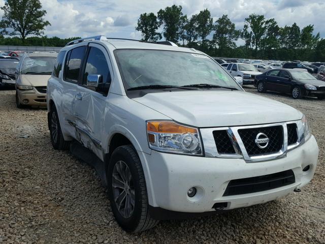 5N1BA0ND7FN619672 - 2015 NISSAN ARMADA SV WHITE photo 9